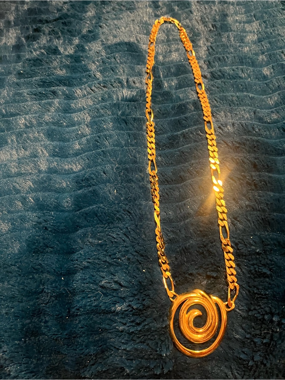 Napier Gold-Tone Spiral Pendant Necklace